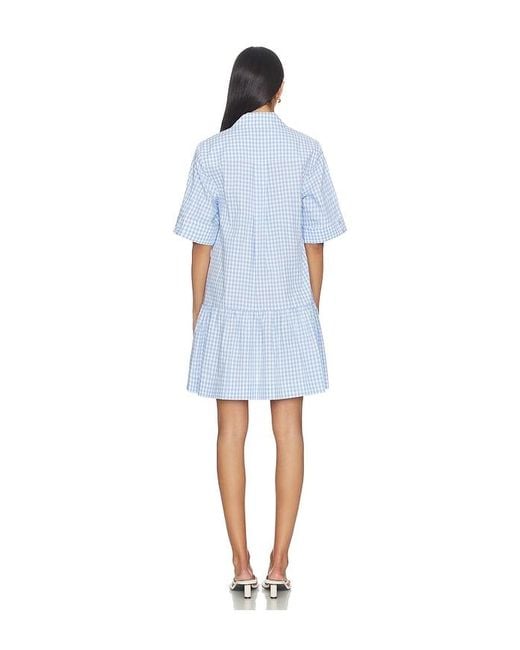 Jonathan Simkhai Blue Criss Mini Dress