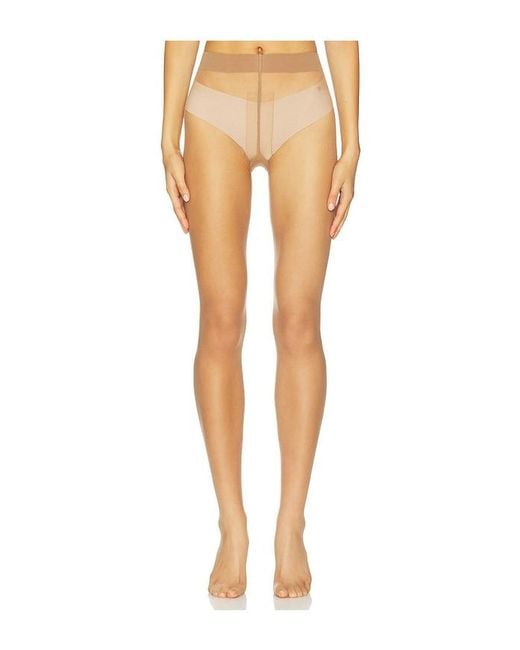 Wolford White Nude 8 Tights