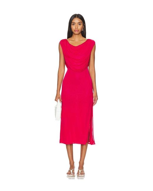 Belle Anna Red Maya Dress