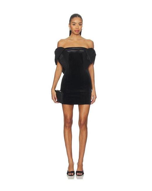 MORE TO COME Black Skylar Mini Dress