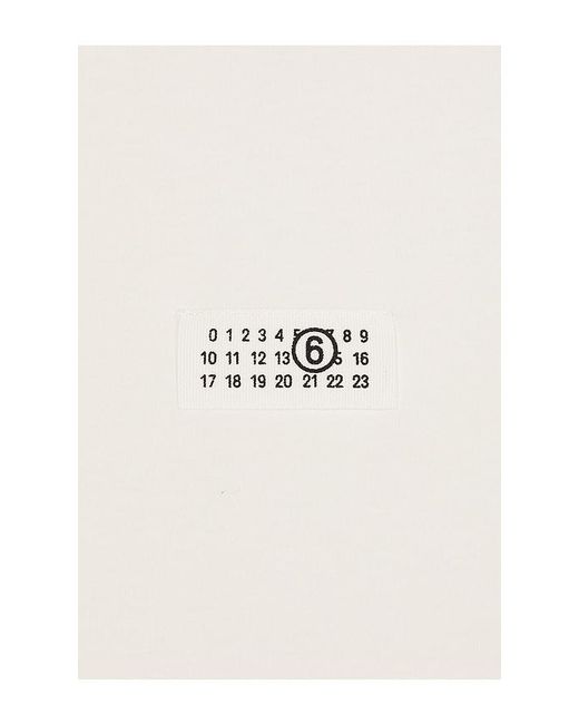 MM6 by Maison Margiela White Long Sleeved Top for men
