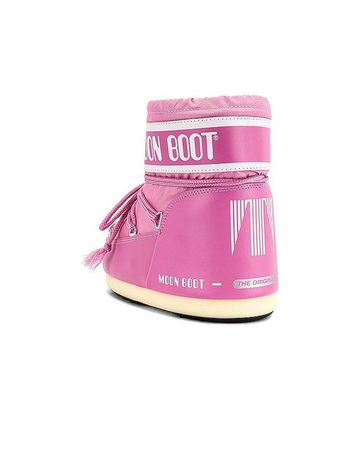 Moon Boot Pink Classic Low 2 Bootie