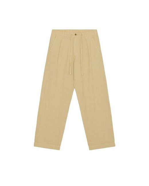 Polo Ralph Lauren Natural Linen Pleated Lateaf Easy Pant for men