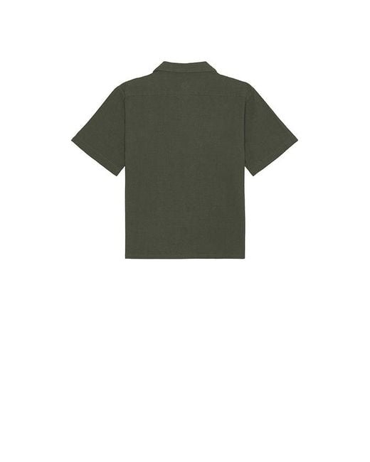 Rhythm Green Grange Crop Shirt for men