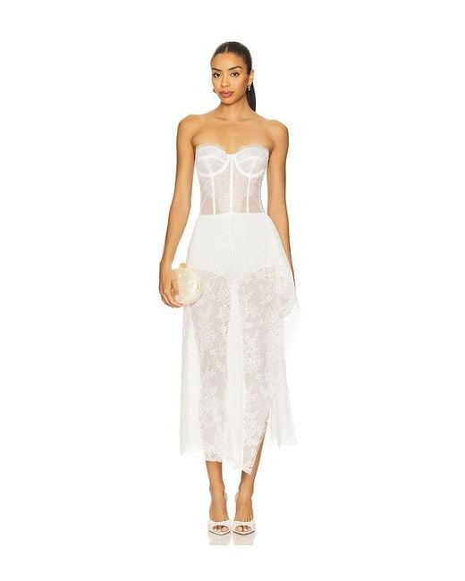 Katie May White Katherine Midi Dress