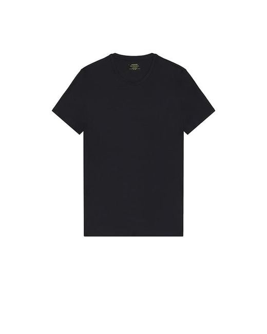Commando Black Microfiber 2 Pack Crewneck Undershirt for men