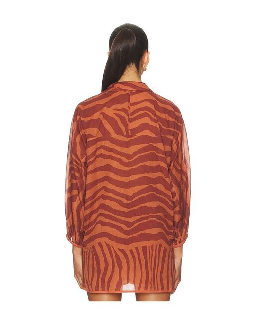 ViX Red Mori Long Sleeve Blouse