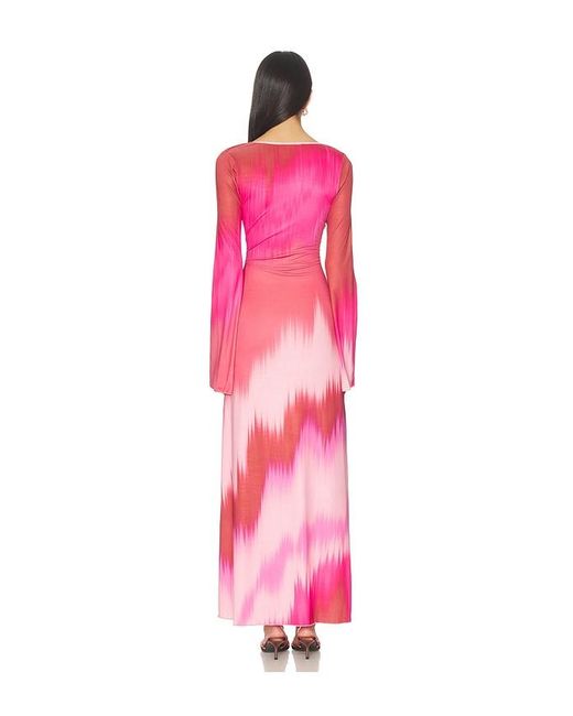 Eywasouls Malibu Pink Diana Bell Dress
