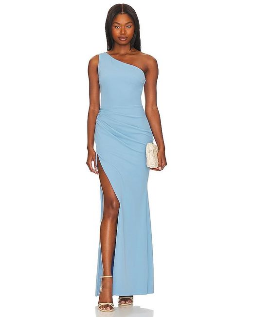 Katie May Blue X Revolve Rebecca Gown