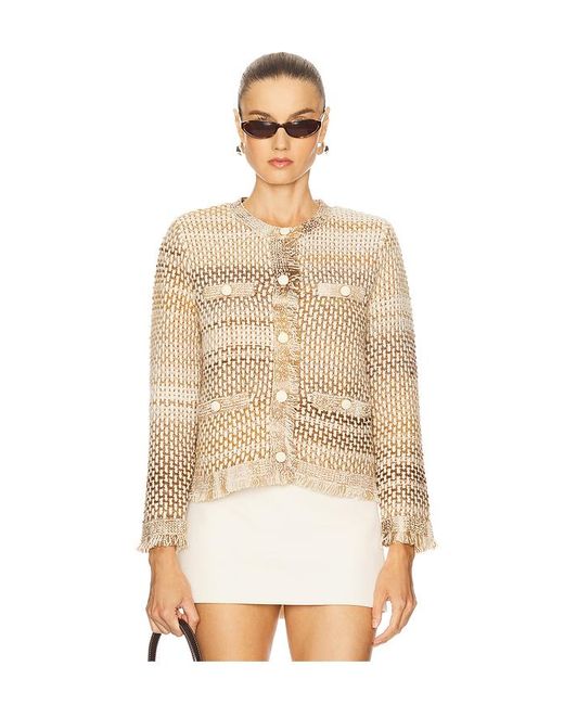 Veronica Beard Natural Sariyah Knit Jacket