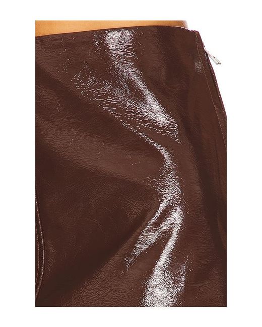 Simon Miller Black Nini Faux Patent Skirt