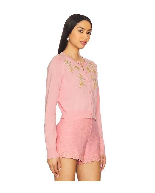 Cárdigan Nadima En Color Rosado Talla (También En M, S, Xl) LoveShackFancy de color Pink