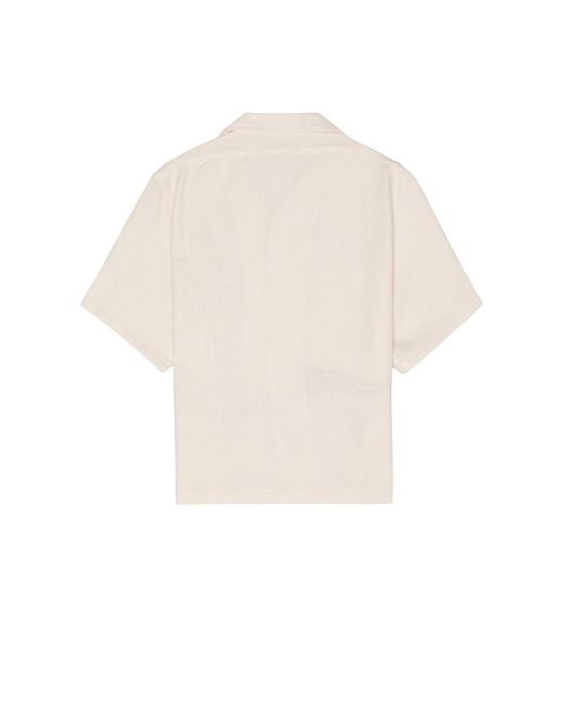 RENOWNED White La Bonita Cropped Button Up Shirt for men