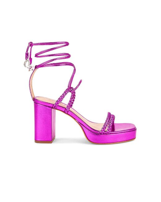 Schutz Leather Lunah Platform in Bright Violet (Purple) - Lyst