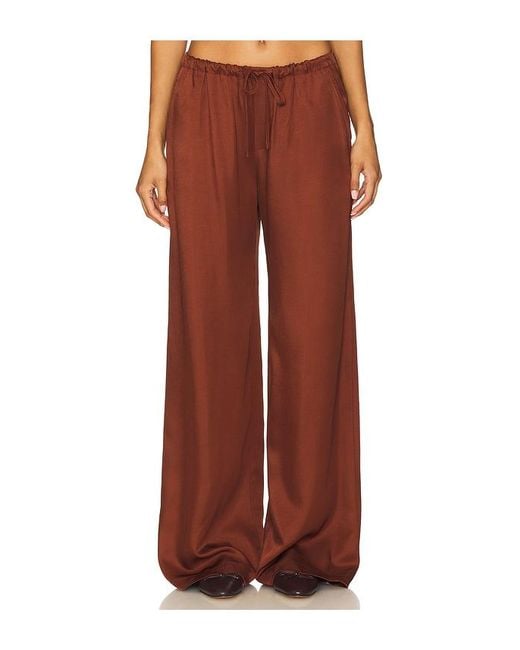 SABLYN Red Gemma Pull On Straight Leg Pant