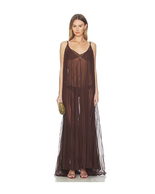 Shani Shemer Brown Uma Maxi Dress