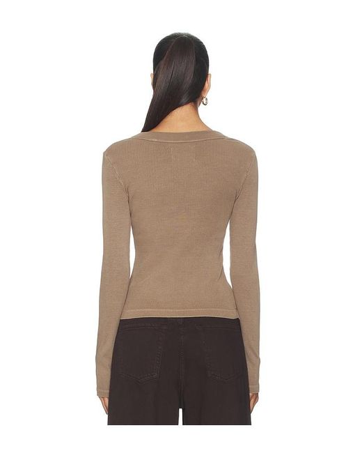 Citizens of Humanity Gray Varra Henley Top