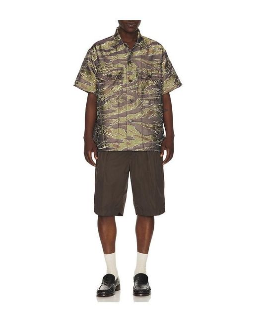 2 Pleats Relax Shorts Nyco Twill En Talla (También En M) Beams Plus de hombre de color Black