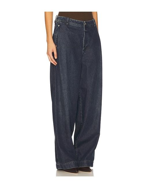Pierna Ancha Wrenna En Color Denim-Dark Talla (También En 24, 25, 26, 27, 28, 29, 30, 31, 32, 33, 34) Closed de color Blue