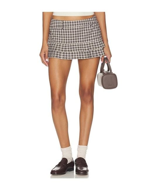 Lioness Multicolor Double Ruffle Mini Skort