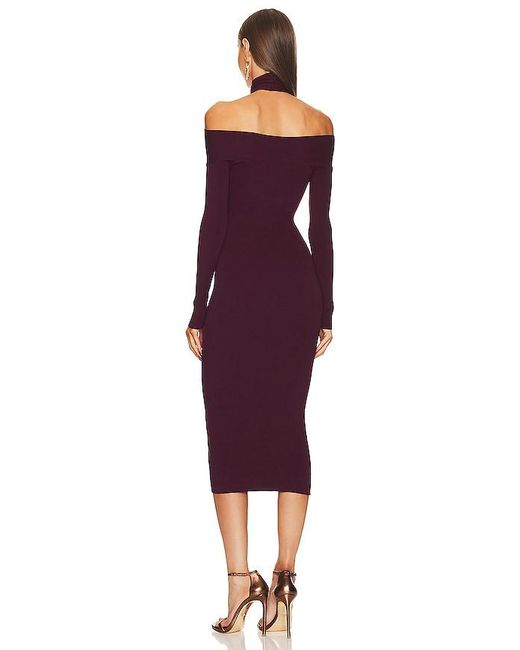 Michael Costello Purple X Revolve Lora Midi Dress