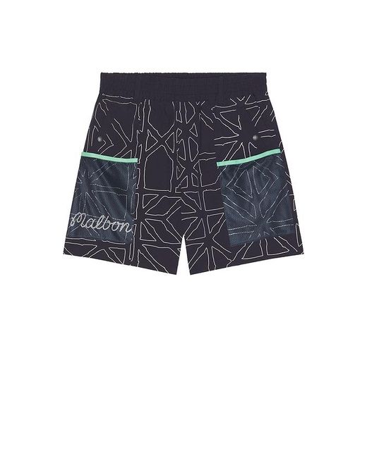 Malbon Blue Mesh Basket Shorts for men