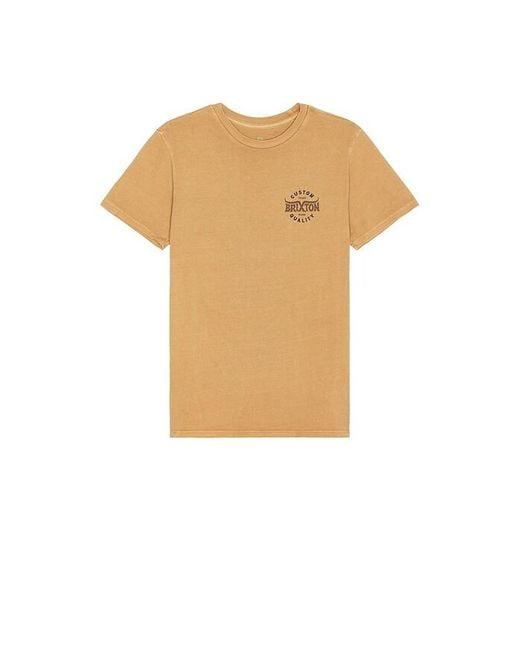 Brixton White Gibson Short Sleeve Standard Tee for men