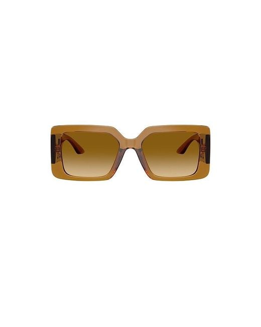 Square Sunglasses Versace de color Natural