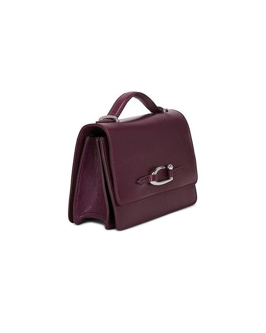 By Far Purple Nara Top Handle Bag