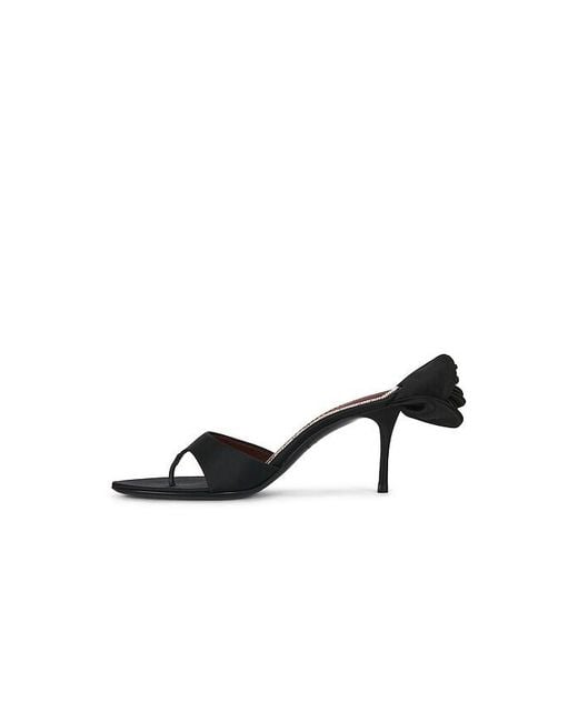 Magda Butrym Black Flower Sandal Heel