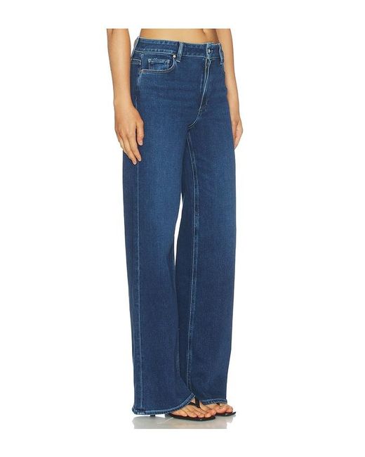 PAIGE Blue Anessa Wide Leg Jeans