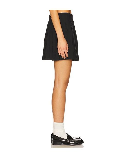 Sea Black Adeline Belted Mini Skirt