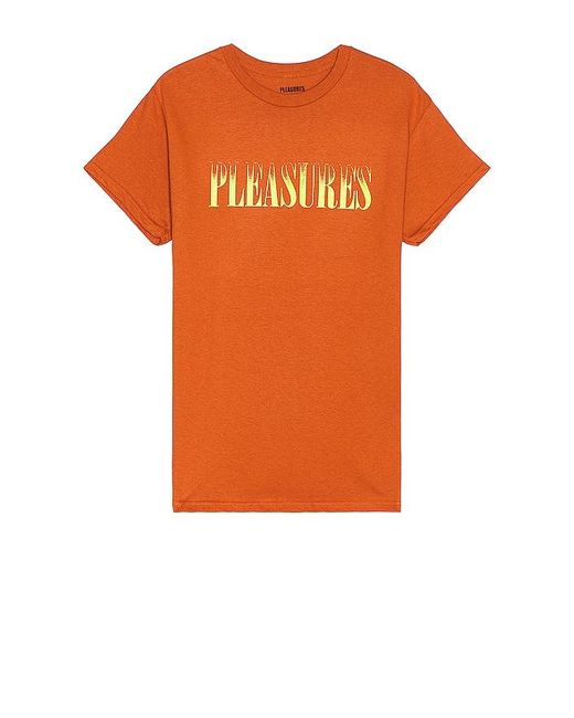 Pleasures Orange Crumble T-shirt for men