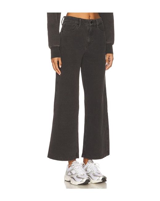 GOOD AMERICAN Black Jeanius Cropped Good Skate