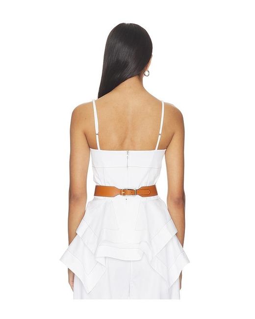 Amir Taghi White Alyson Top