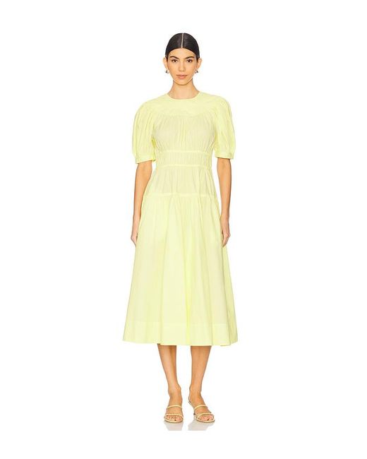 Ulla Johnson Yellow Midi-Kleid Marte