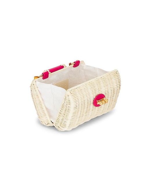 BTB Los Angeles Pink Mason Bamboo Clutch Bag