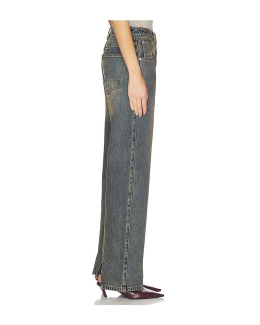 Mimchik Blue Split Hem Jean