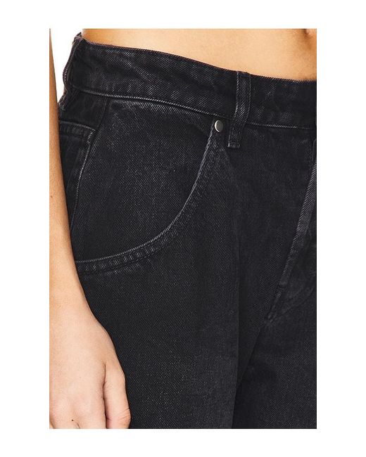 EB DENIM Black Enzo Mid Rise Barrel Jeans