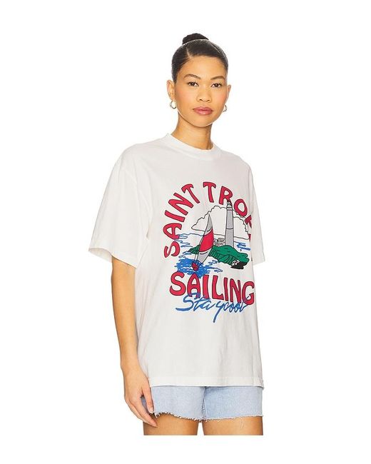 Camiseta St. En Color Crema Talla (También En M, S, Xl/1X) Stay Cool de color White