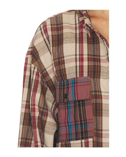 One Teaspoon Multicolor Prairie Check Daria Shirt