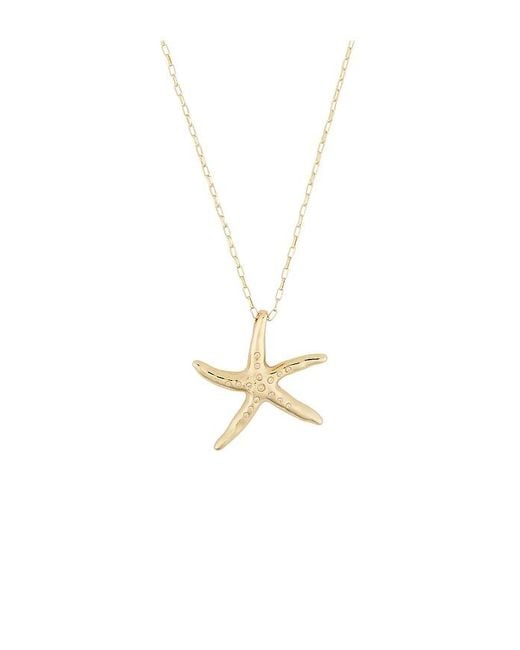 Ettika White Starfish Link Chain Necklace
