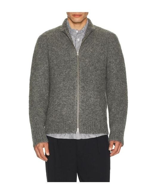 Samsøe & Samsøe Gray Jean Zip Cardigan for men