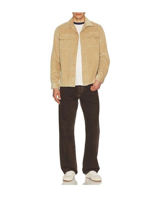 Polo Ralph Lauren Natural Wide Wale Corduroy Teton Camp Shirt for men