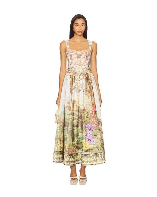 Alice + Olivia Metallic Guinevere Bustier Dress