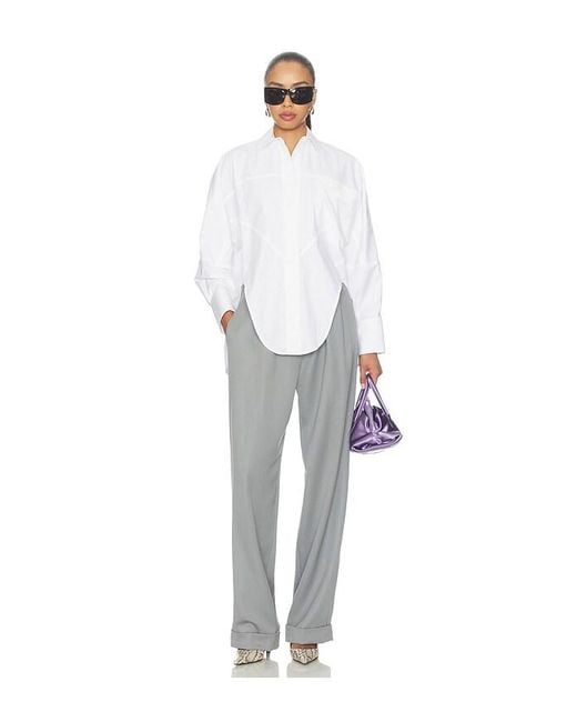 The Attico White Oversized Shirt
