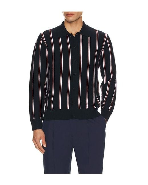 Jonathan Simkhai Blue Elio Cardigan for men