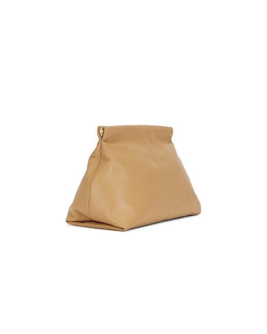 Flattered Natural Clay Clutch