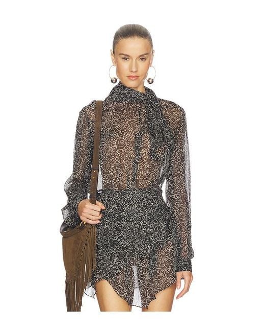 Isabel Marant Brown Leona Top