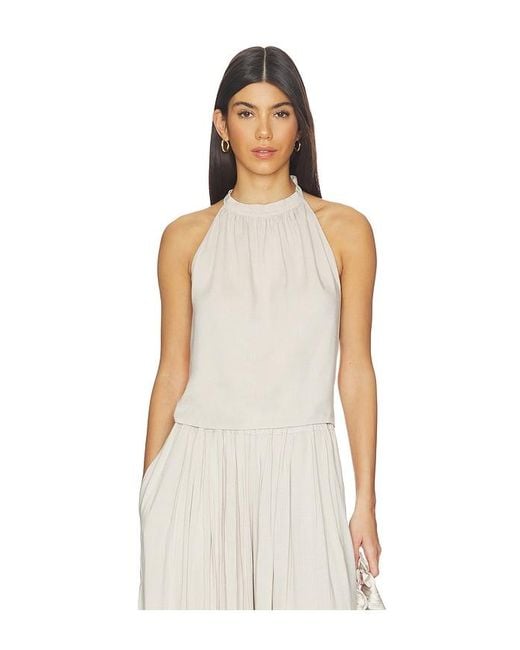 Ripley Rader White Linen Tie Back Halter Top